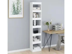 vidaXL Bücherregal/Raumteiler Weiß 40x30x198 cm