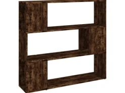 vidaXL Bücherregal/Raumteiler Räuchereiche 100x24x94 cm