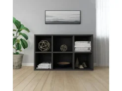 vidaXL Bücherregal/Sideboard Schwarz 66x30x98 cm Holzwerkstoff 800343