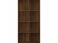 vidaXL Bücherregal/Sideboard Braun Eiche 66×30×130 cm Holzwerkstoff