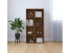 vidaXL Bücherregal/Sideboard Braun Eiche 66×30×130 cm Holzwerkstoff