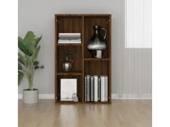 vidaXL Bücherregal/Sideboard Braun Eiche 50x25x80 cm Holzwerkstoff