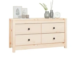 vidaXL Beistellschrank 100x40x54 cm Massivholz Kiefer 821774