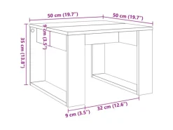 vidaXL Beistelltisch Altholz-Optik 50x50x35 cm Holzwerkstoff 856688