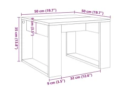 vidaXL Beistelltisch Artisan-Eiche 50x50x35 cm Holzwerkstoff 856689