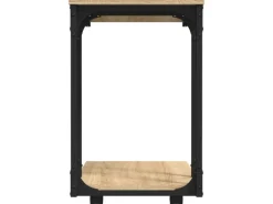 vidaXL Beistelltisch mit Rollen Sonoma 50x35x55,5 cm Holzwerkstoff