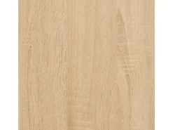 vidaXL Beistelltisch mit Rollen Sonoma 50x35x55,5 cm Holzwerkstoff
