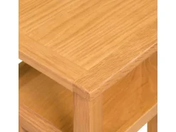 vidaXL Beistelltisch mit Zeitungsablage 27x35x55 cm Massivholz Eiche