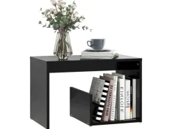 vidaXL Beistelltisch Schwarz 59x36x38 cm Holzwerkstoff