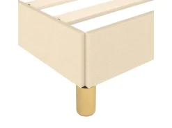 vidaXL Bettgestell Creme 200x200 cm Stoff Modell 31366788