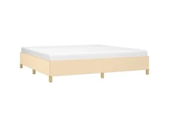 vidaXL Bettgestell Creme 200x200 cm Stoff Modell 31366788