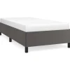 vidaXL Bettgestell Grau 90x190 cm Kunstleder Modell 21370055