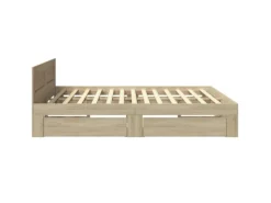 vidaXL Bettgestell mit Kopfteil Sonoma-Eiche 180x200 cm Holzwerkstoff2104136