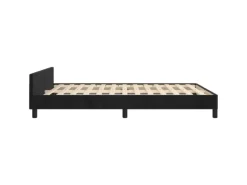 vidaXL Bettgestell mit Kopfteil Schwarz 140x200 cm Samt Modell 11398799