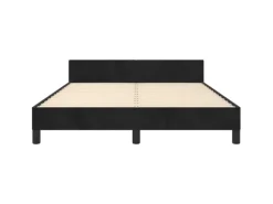 vidaXL Bettgestell mit Kopfteil Schwarz 140x200 cm Samt Modell 11398799