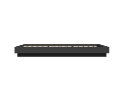vidaXL Bettgestell mit LED Schwarz 90x200 cm Holzwerkstoff 3281120