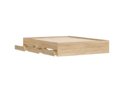 vidaXL Bettgestell mit Schubladen Sonoma-Eiche 140x200cm Holzwerkstoff1957486