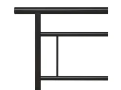 vidaXL Bettgestell Schwarz Metall 140x200 cm Modell 5651016