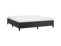 vidaXL Bettgestell Schwarz 180x200 cm Kunstleder1370092