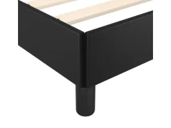 vidaXL Bettgestell Schwarz 180x200 cm Kunstleder1370092