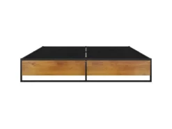 vidaXL Bettgestell Schwarz Metall 140x200 cm Modell 3651003
