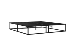 vidaXL Bettgestell Schwarz Metall 140x200 cm Modell 2650996