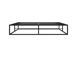 vidaXL Bettgestell Schwarz Metall 180x200 cm Modell 2650998