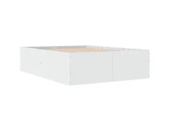 vidaXL Bettgestell Weiß 140x200 cm Holzwerkstoff 3280923