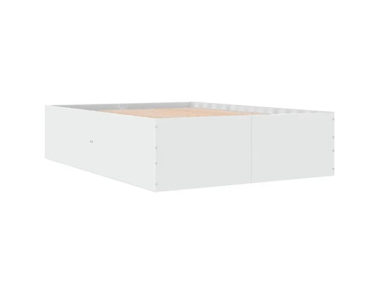 vidaXL Bettgestell Weiß 140x200 cm Holzwerkstoff 3280923