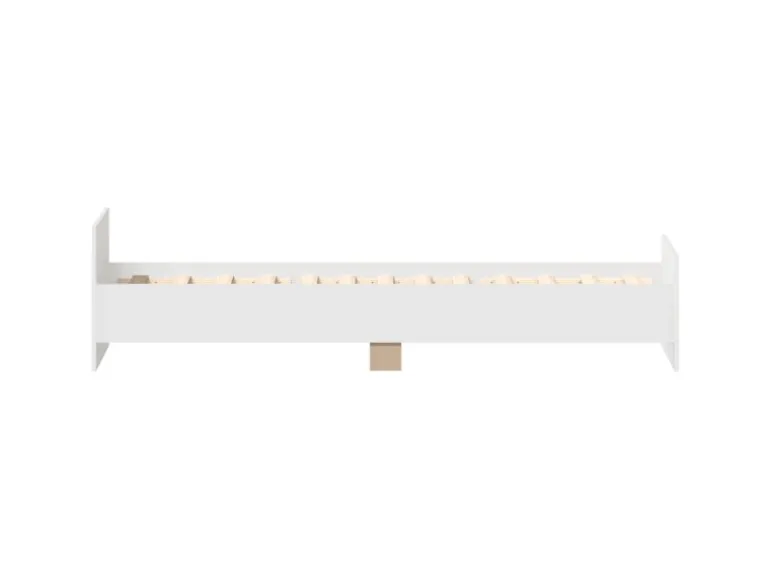 vidaXL Bettgestell Weiß 100x200 cm Holzwerkstoff 835932
