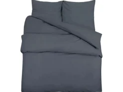 vidaXL Bettwäsche-Set Anthrazit 155x220 cm Leichte Mikrofaser 135943