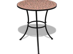 vidaXL Bistrotisch Terrakotta-Rot 60 cm Mosaik 41528