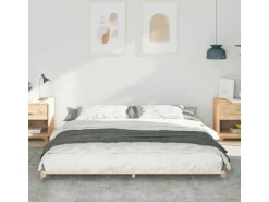 vidaXL Bodenbettgestell Braun 180 x 200 cm Massivholz Kiefer 873061