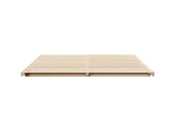 vidaXL Bodenbettgestell Braun 180 x 200 cm Massivholz Kiefer 873061