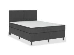 vidaXL Boxspring-Bettgestell Grau Stoff 160x200 cm621161