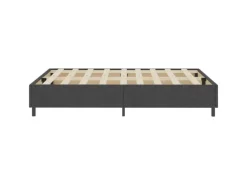 vidaXL Boxspring-Bettgestell Grau Stoff 160x200 cm621161