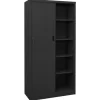 vidaXL Büroschrank mit Schiebetür Anthrazit 90x40x180 cm Stahl Modell 1