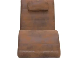 vidaXL Chaiselongue mit Kissen Braun Wildleder-Optik Modell 1