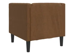 vidaXL Chesterfield-Sessel Braun Kunstleder in Wildleder-Optik 2164395
