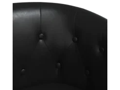 vidaXL Clubsessel Schwarz Kunstleder Modell 2