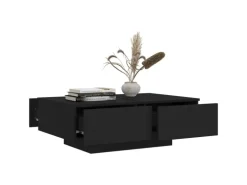 vidaXL Couchtisch Schwarz 90x60x31 cm Holzwerkstoff