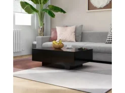 vidaXL Couchtisch Schwarz 90x60x31 cm Holzwerkstoff