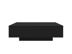 vidaXL Couchtisch Schwarz 100x100x31 cm Holzwerkstoff
