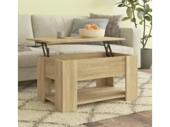 vidaXL Couchtisch Sonoma-Eiche 79x49x41 cm Holzwerkstoff