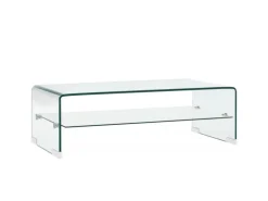 vidaXL Couchtisch Transparent 98×45×31 cm Hartglas 284745