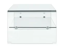 vidaXL Couchtisch Transparent 98×45×31 cm Hartglas 284745