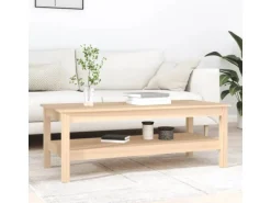 vidaXL Couchtisch 110x50x40 cm Massivholz Kiefer 814274