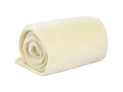 vidaXL Decke Creme 150x200 cm Polyester