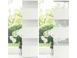 vidaXL Doppelrollo Weiß 90x100 cm Stoffbreite 85,9 cm Polyester 4014727