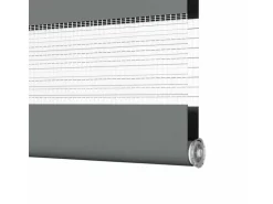 vidaXL Doppelrollo Weiß 100x200 cm Stoffbreite 95,9 cm Polyester 4014781
